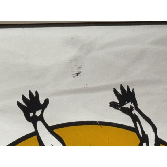 Vintage 1980s Led Zeppelin Swan Song Icarus Fair Carnival Prize Mirror 12” X 12” - Picture 3 of 5